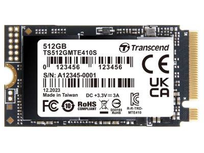 Transcend 512 GB MTE410S PCI-E GEN 4x4 M.2 2242 SSD 3D NAND - 5000 MB/s Read 3500 MB/s Write -300 TBW