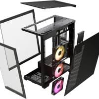 Corsair 3500X ARGB Tempered Glass Mid-Tower eATX PC case - Black