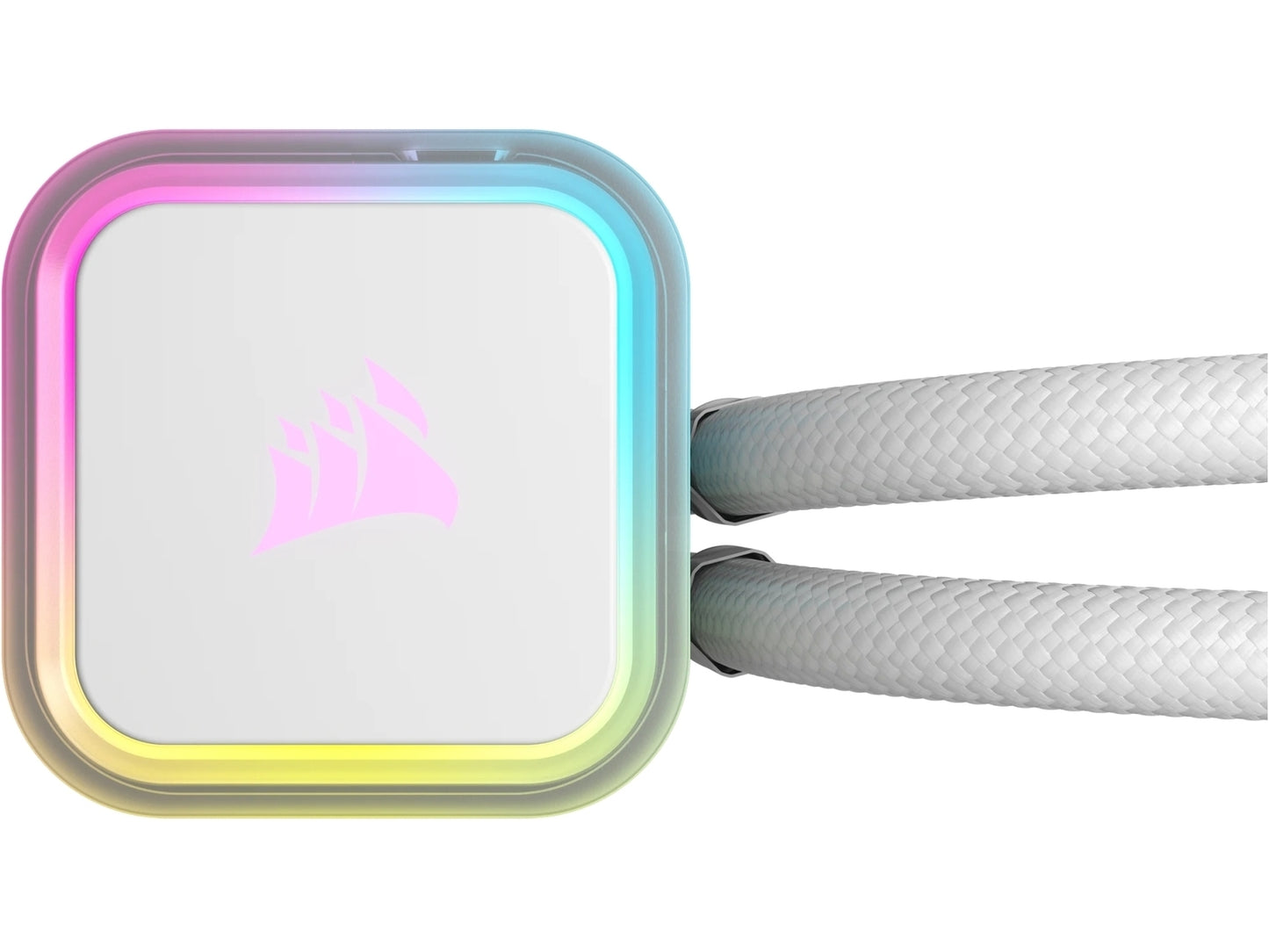 Corsair iCUE H100i ELITE RGB 240mm Liquid CPU Cooler - White AMD: AM5; AM4; sTRX4; sTR5 | Intel LGA: 1700/1851; 1200; 115X; 2066