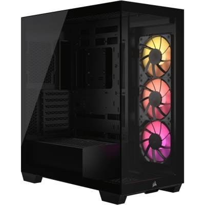 Corsair 3500X ARGB Tempered Glass Mid-Tower eATX PC case - Black