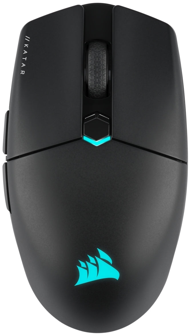 Corsair KATAR ELITE Wireless Ultra-Light Gaming Mouse; 26000 DPI; Black.