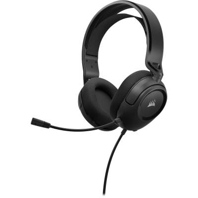 HS35 v2 Carbon Gaming Headset; Universal 3.5mm connectivity; 50mm audio drivers; Flexible omni-directional microphone -