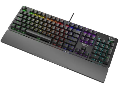 RCT HyperKey 104 keys Mechanical Gaming Keyboard; Blue mechanical switches; Multi Color LED Backlight.