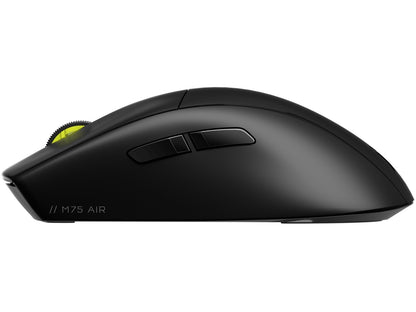 Corsair M75 AIR WIRELESS Ultra-Lightweight Gaming Mouse; 26000 DPI; . 2.4GHz SLIPSTREAM; Bluetooth  – Black
