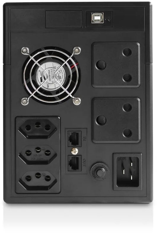RCT 2400VAS LINE-INTERACTIVE UPS 1440W 1 x USB Comm PORT; 2x SA WALL; 3 x New SA SOCKET BATTERY 6 MONTH WARRANTY ONLY!