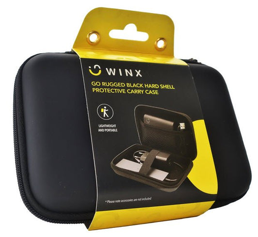 Winx Go Black Rugged Hardshell Protective Carry Case