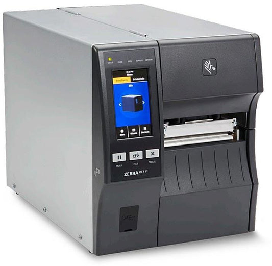 TT Printer ZT411; 4''; 203 dpi; Euro and UK cord; Serial; USB; 10/100 Ethernet; Bluetooth 4.1/MFi; USB Host; EZPL