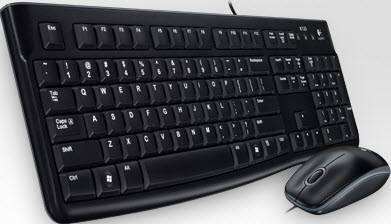 920-002562  - LOGI MK120 Corded Keyboard and Mouse Combo spill resistant