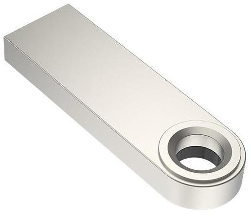 Netac 16GB USB 3.0 flash drive with a slim metal body for fast data transfer and storage.