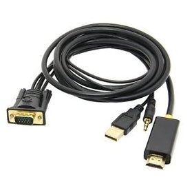 MicroWorld VGA+Audio to HDMI Converter Cable