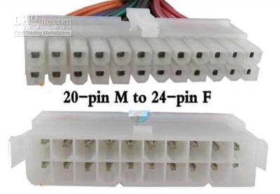 ATX CONVERTER: 20 - 24 PIN CABLE