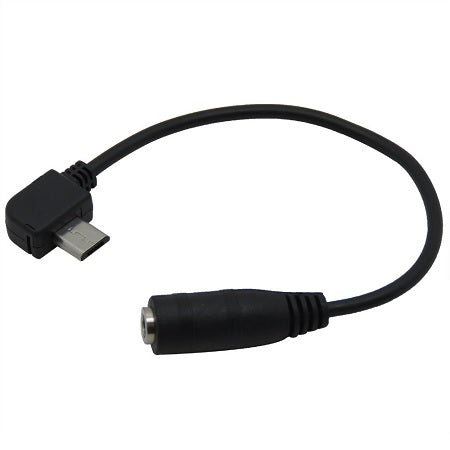MicroWorld Micro USB to Right Angle Stereo Cable