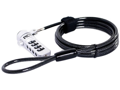 RCT 4 Digit Notebook Security Lock; T-Bar Compatible; 1.8M