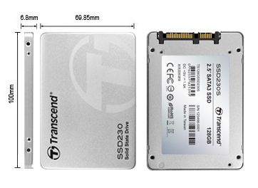 TRANSCEND 512GB SSD230S 2.5' SSD DRIVE - SATA III 3D NAND with DRAM cache - 560MB/s Read 500MB/s Write - 280TBW