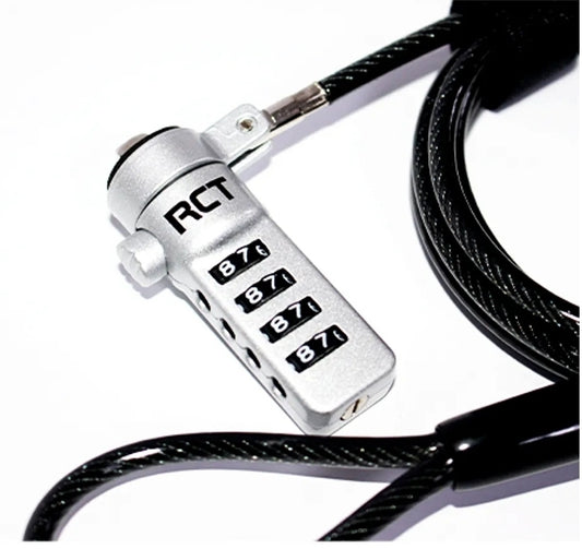 RCT 4 Digit Notebook Security Lock; T-Bar Compatible; 1.8M