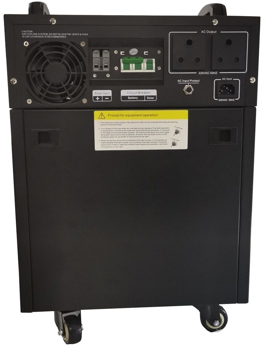 RCT MEGAPOWER 2KVA/2000W INVERTER TROLLE