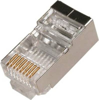 CAT6 SHIELDED CONNECTORS 100 PCS
