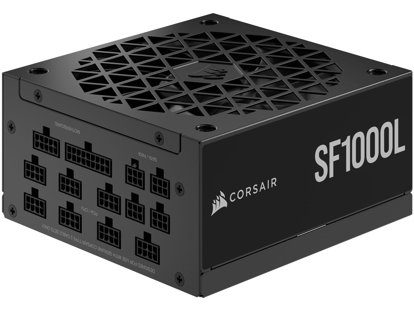 Corsair SF1000L ITX - 1000W Fully Modular 80PLUS Gold; 7 year warranty ATX (1); EPS (3); PCI-E (3); PATA (3); SATA (12)