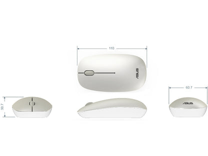 ASUS WIRELESS MOUSE MM5110|SILVER|Clear packing no Blister or Box packaging
