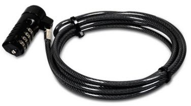 Port Connect 1.8m T-Bar Combination Cable Lock