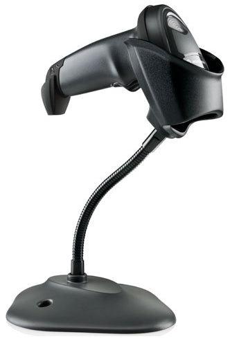 LI2208-SR Black with Stand USB KIT: LI2208-SR00007ZZWW Scanner; CBA-U21-S07ZBR Shielded USB Cable; 20-61022-04R Stand