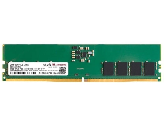 TRANSCEND JET MEMORY 24GB DDR5-5600 Unbuffered DESKTOP Long-DIMM 2RX8 CL46  (3Gx8)x16