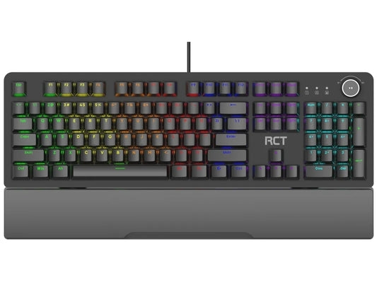 RCT HyperKey 104 keys Mechanical Gaming Keyboard; Blue mechanical switches; Multi Color LED Backlight.
