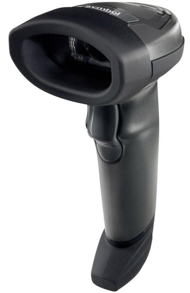 LI2208-SR Black with Stand USB KIT: LI2208-SR00007ZZWW Scanner; CBA-U21-S07ZBR Shielded USB Cable; 20-61022-04R Stand