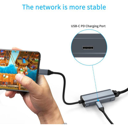 M-Link USB-C Hub 1000M LAN+PD