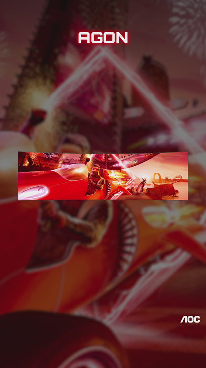 AOC AGON AG493UCX2 49" Curved Dual QHD Gaming Monitor – 5120x1440, 165Hz, 1ms, FreeSync Premium, USB-C, HDMI, DP, VESA, 3 Year Warranty