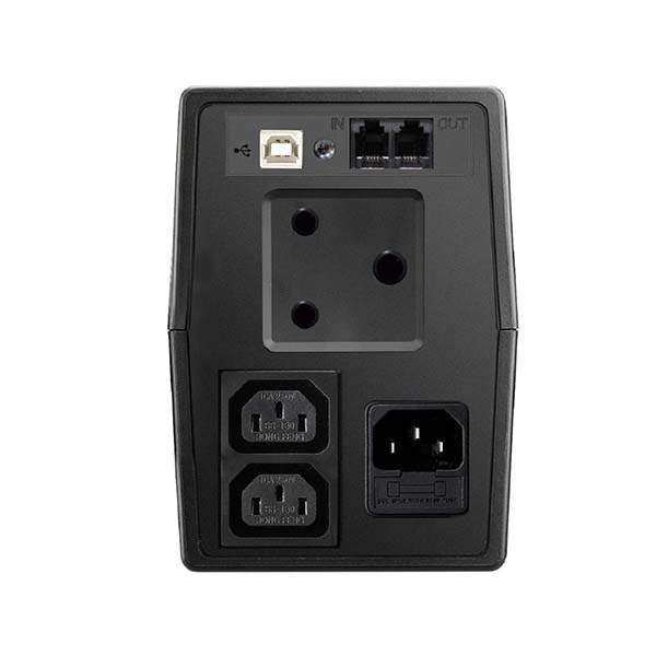 RCT 650VA LINE-INTERACTIVE UPS 360W with SA WALL SOCKET - 1 X TYPE M 2 X TYPE N. - BATTERY 6 MONTH WARRANTY ONLY!