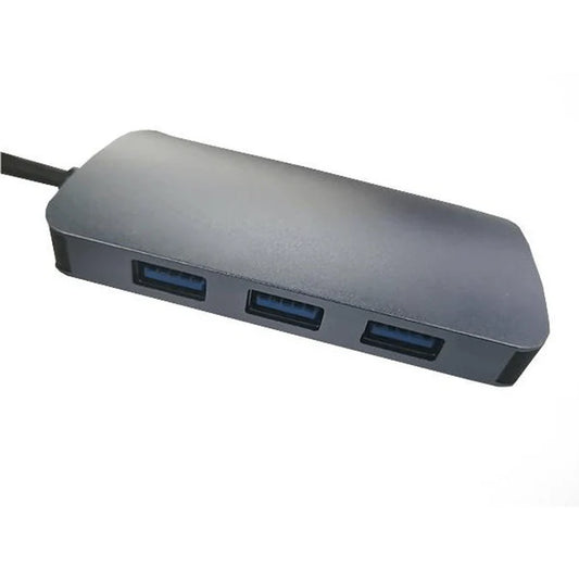 RCT USB type hub with 1 RJ45; 3 USB 3.0 and 1 USB Type C (power delivery)