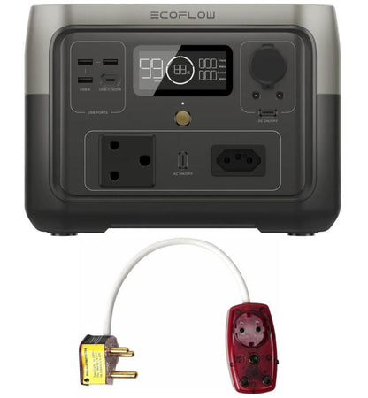 Ecoflow River 2 Max Portable Power Station - with Surge Protection Plug
