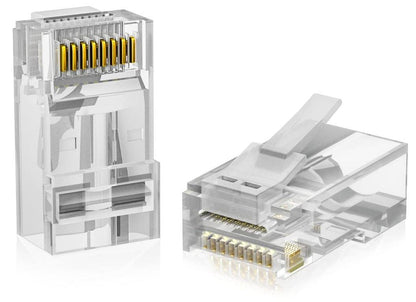 PASS THROUGH RJ45 CONNECTORS (100)