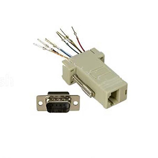 RS232 9PIN MALE SERIAL TO RJ45 CONVERT