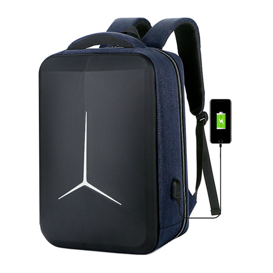 15.6" Laptop Backpack Hard Shell – USB Charging Port, Trolley Sleeve, Travel Bag