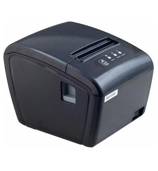 Black printer on a white background