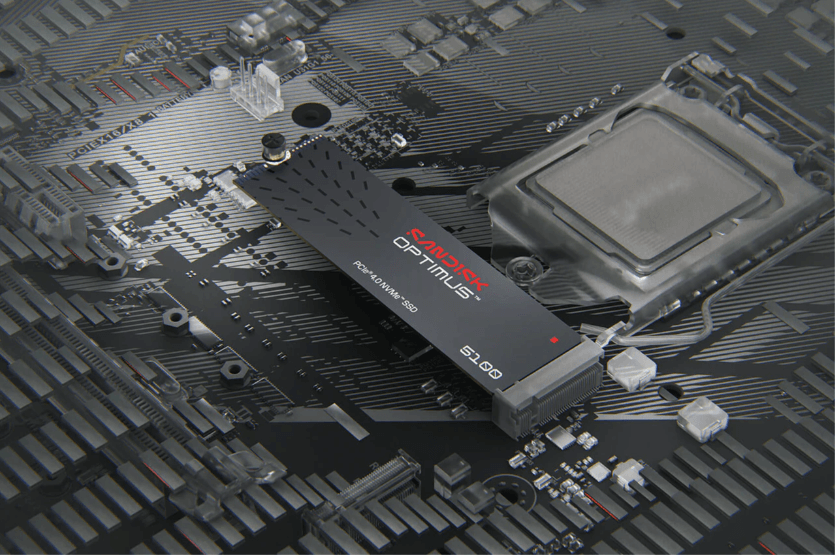 Optimus SSD on a computer motherboard