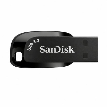 SanDisk Ultra Shift 32GB USB flash drive on a white background
