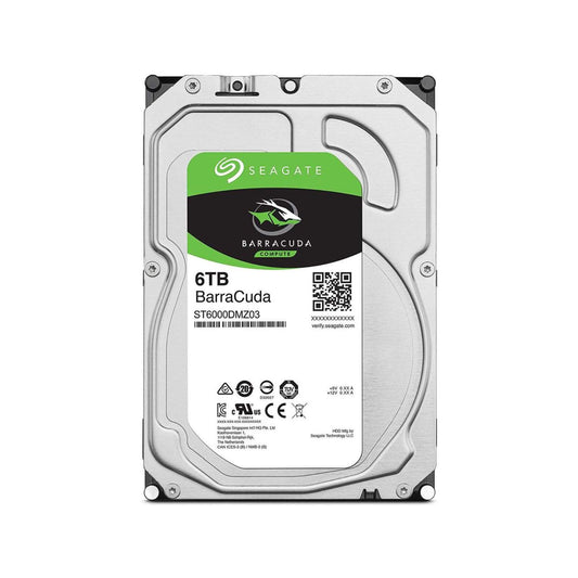 Seagate Barracuda 6TB; 3.5'' Internal; SATA 6GB/s; RPM 5400; 256MB Cache