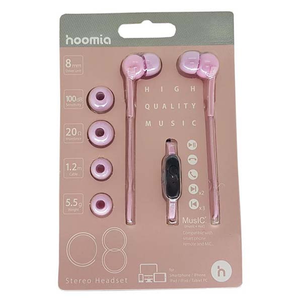 STEREO EARPHONE + MIC SAKURA 1.2M