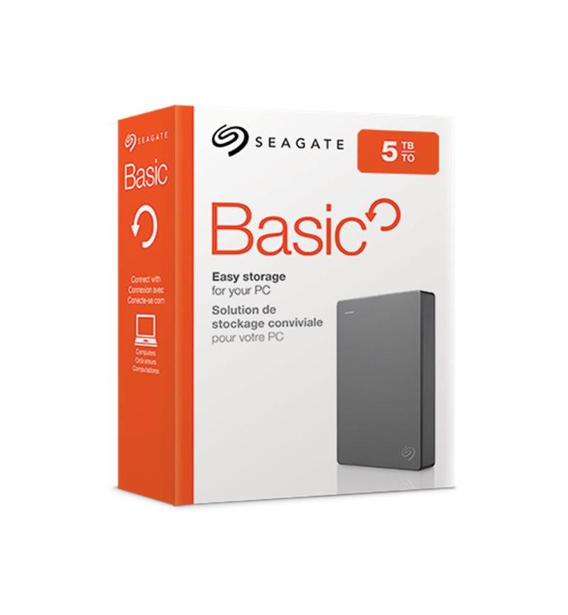 Seagate Basic Portable Drive - 2.5'' 5TB. USB 3.0