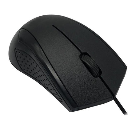 TBYTE USB Wired Mouse – 1000 DPI Plug & Play Optical Mouse Black