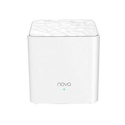White mesh wireless unit with 'nova' branding on a white background