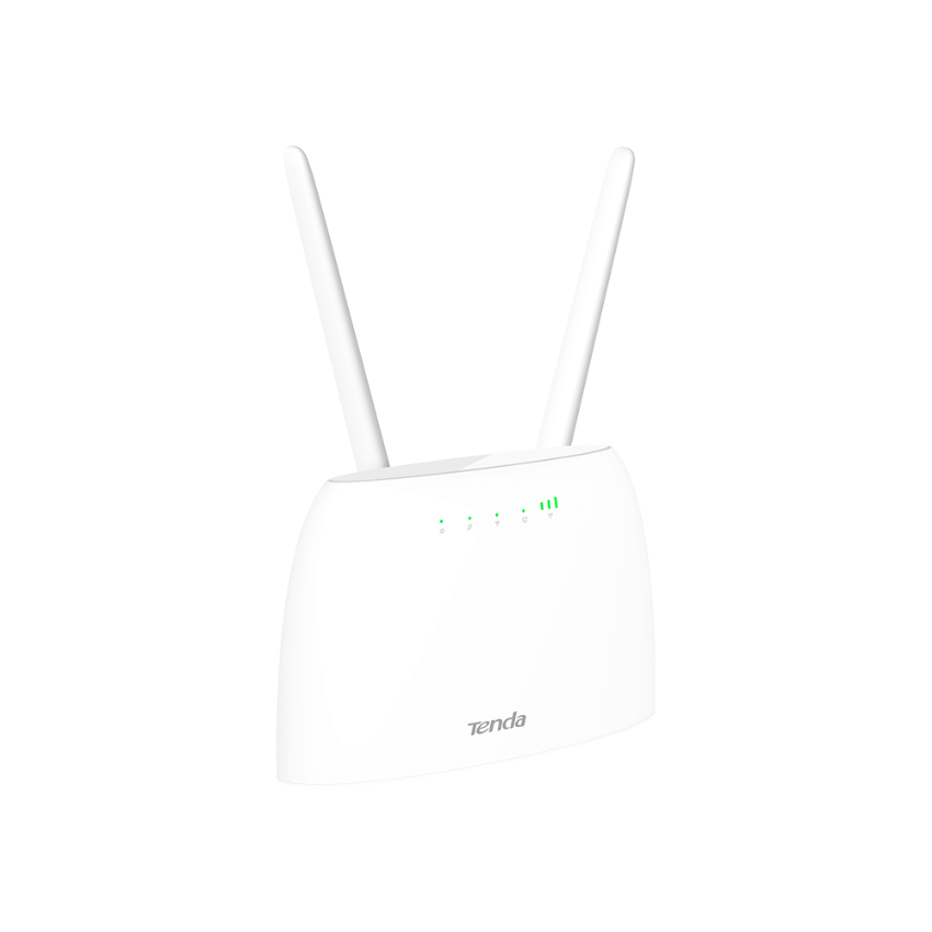 Tenda AG06 Wi-fi 4G VoLTE Router  with antennas on a transparent background