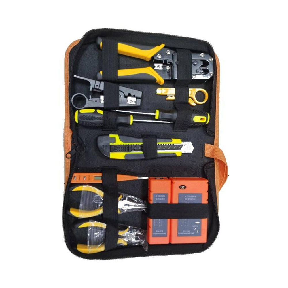 M-Link 10 Piece All-in-One Network Toolkit with Pliers, Tester, Screwdrivers TOOL13