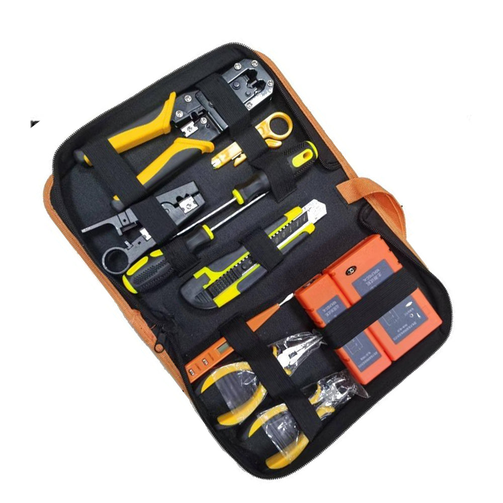 M-Link 10 Piece All-in-One Network Toolkit with Pliers, Tester, Screwdrivers TOOL13
