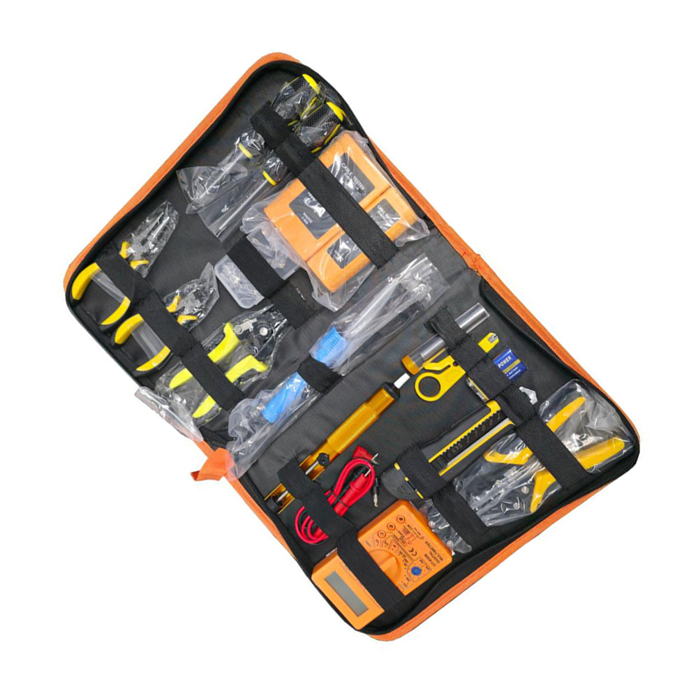 M-Link 16 Piece All-in-One Network Toolkit with Crimping, Tester