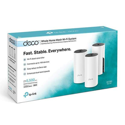 TP-Link Deco M4 AC1200 Whole Home WiFi Mesh - 3 Pack