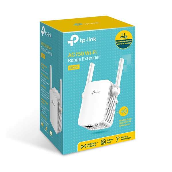 TP-Link RE205 AC750 WiFi Range Extender